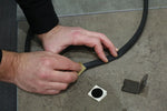 Repairing a puncture on bicycle inner-tube using Laser Tools Racing 8203 Tyre Lever & Patch Kit