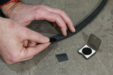 Applying a patch to a puncture on inner-tube