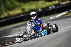 Cody Eustice competes in the British 24hr Challenge at Teesside International Circuit.