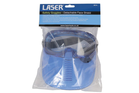 Safety Goggles - Detachable Face Shield