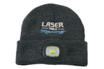 Laser Tools Racing Beanie Hat with Front/Rear Rechargeable Lights
