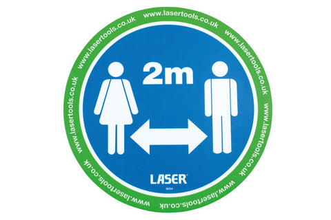 Laser Tools Floor Sticker 2m Distancing 6pc
