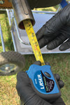 Using the tape measure from the Laser Tools Racing Karting Toolkit